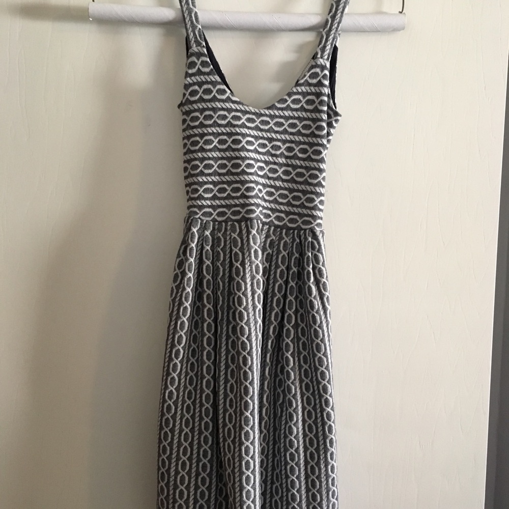 Anthropology blue dress